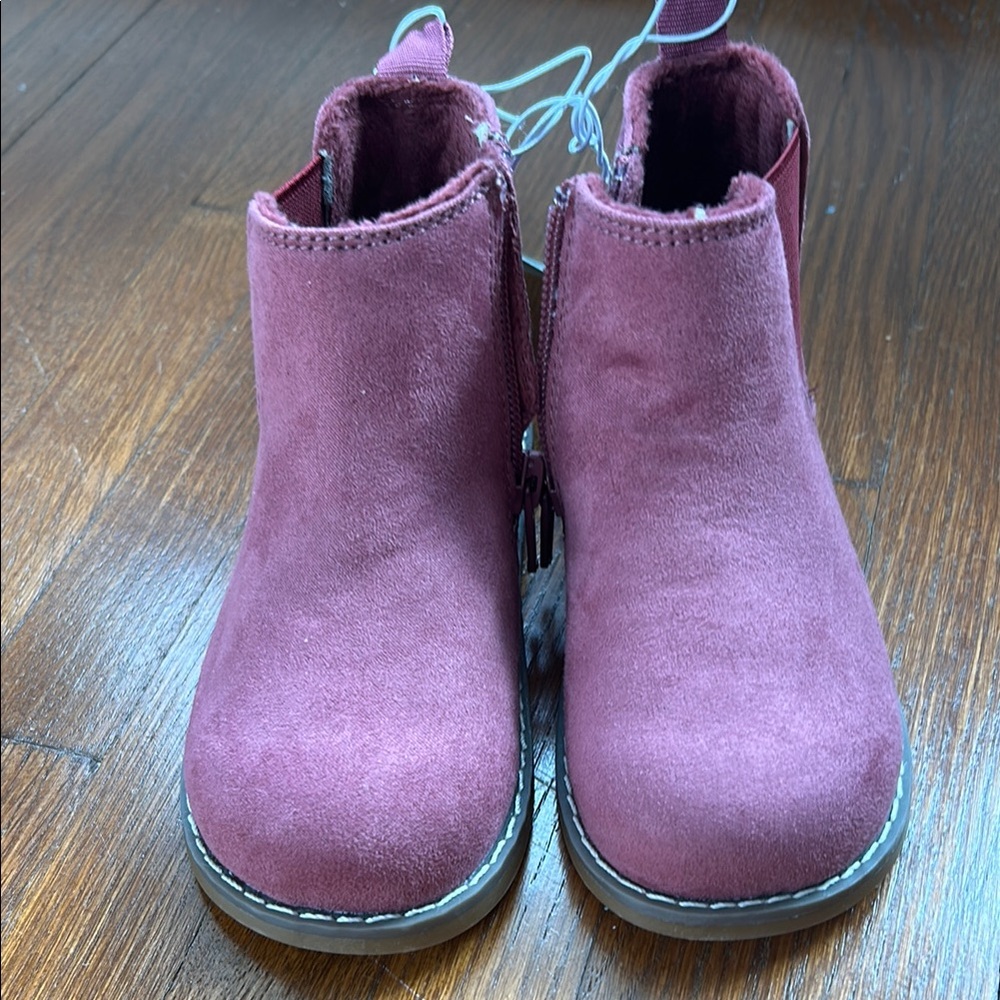 Kids Suede Boots - Pink